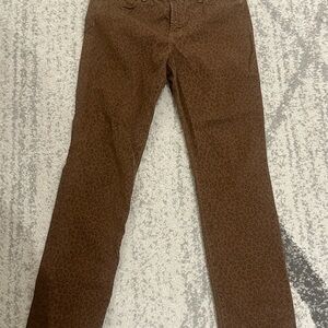 NYDJ Brown Leopard Print Women Jeans